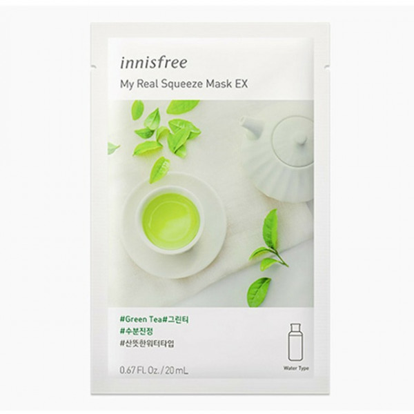 Innisfree My Real Squeeze Sheet Mask Green Tea, 20 ML