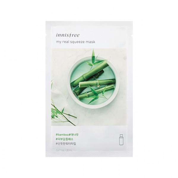 Innisfree My Real Squeeze Sheet Mask Bamboo, 20 ML