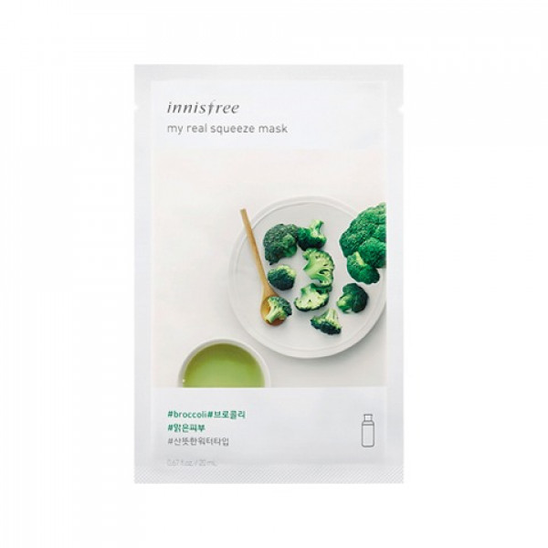 Innisfree My Real Squeeze Sheet Mask Broccoli, 20ml