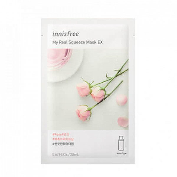 Innisfree My Real Squeeze Sheet Mask Rose, 20ML