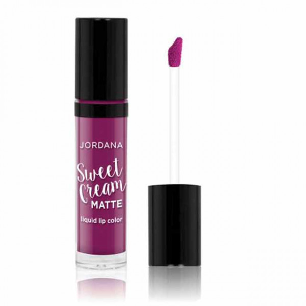 Jordana Sweet Cream Matte Liquid Lip Color 26 Currant Jam, 3GM