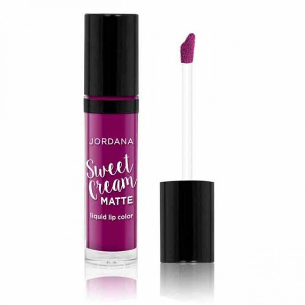 Jordana Sweet Cream Matte Liquid Lip Color 10 Sugared Plum, 3GM