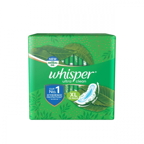 Whisper Ultra Clean XL Fifteen Pads