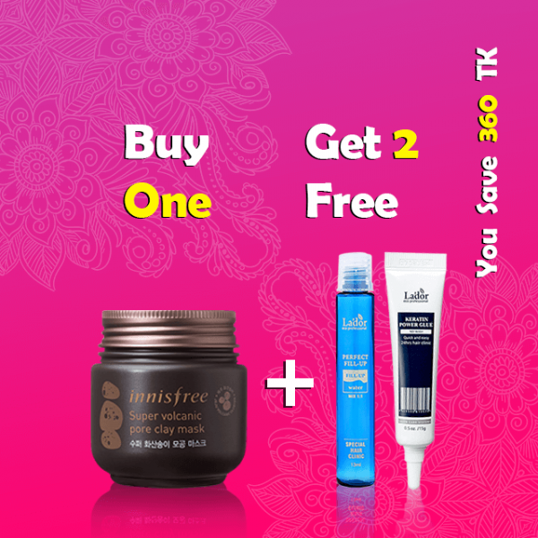 Bella Buy One Get Two Free (Innisfree Super Volcanic Pore Clay Mask)