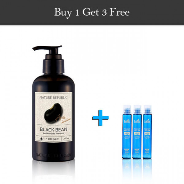 Bella Buy One Get Three Free (NR Black Bean Anti Hair-loss Shampoo, 300ml)