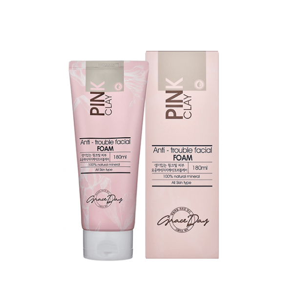Grace Day Pink Clay Anti Trouble Facial Foam