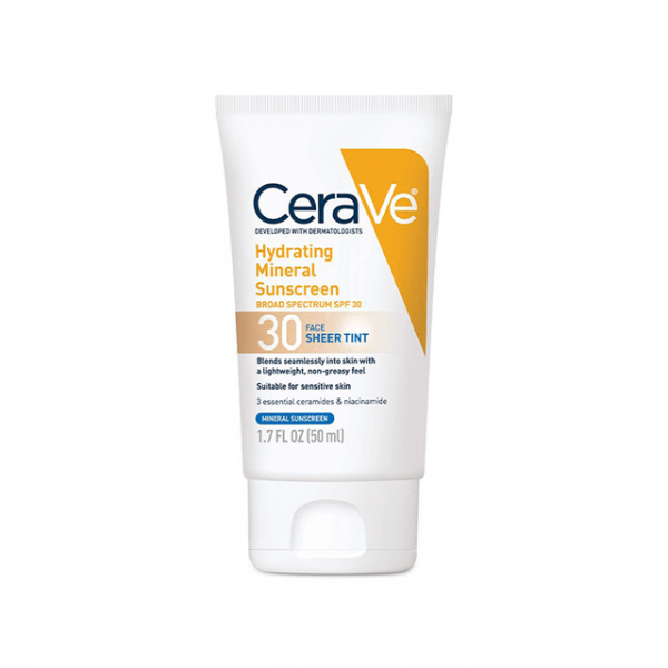 Cerave Hydrating Mineral Sunscreen Face Sheer Tint Spf 30
