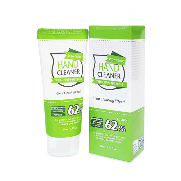 3W Clinic hand cleaner 62% ethanol