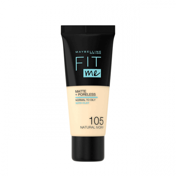 Maybelline Fit Me Matte + Poreless Foundation Shade Natural Ivory 105