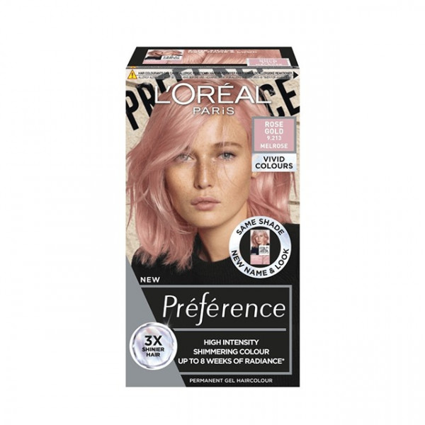 Loreal Preference hair Color - Rose Gold