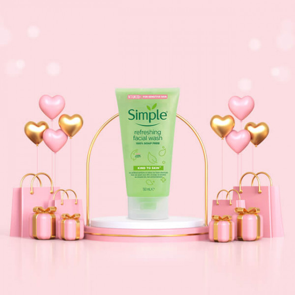 Simple Kind to Skin Refreshing Facial Wash, 150ML