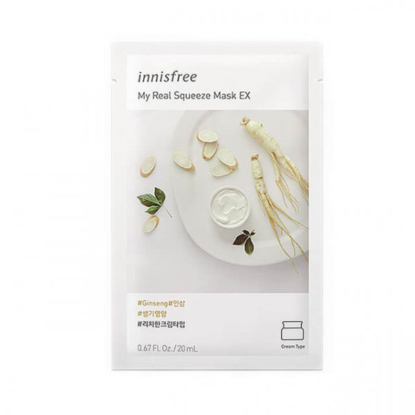 Innisfree My Real Squeeze Sheet Mask Ginseng